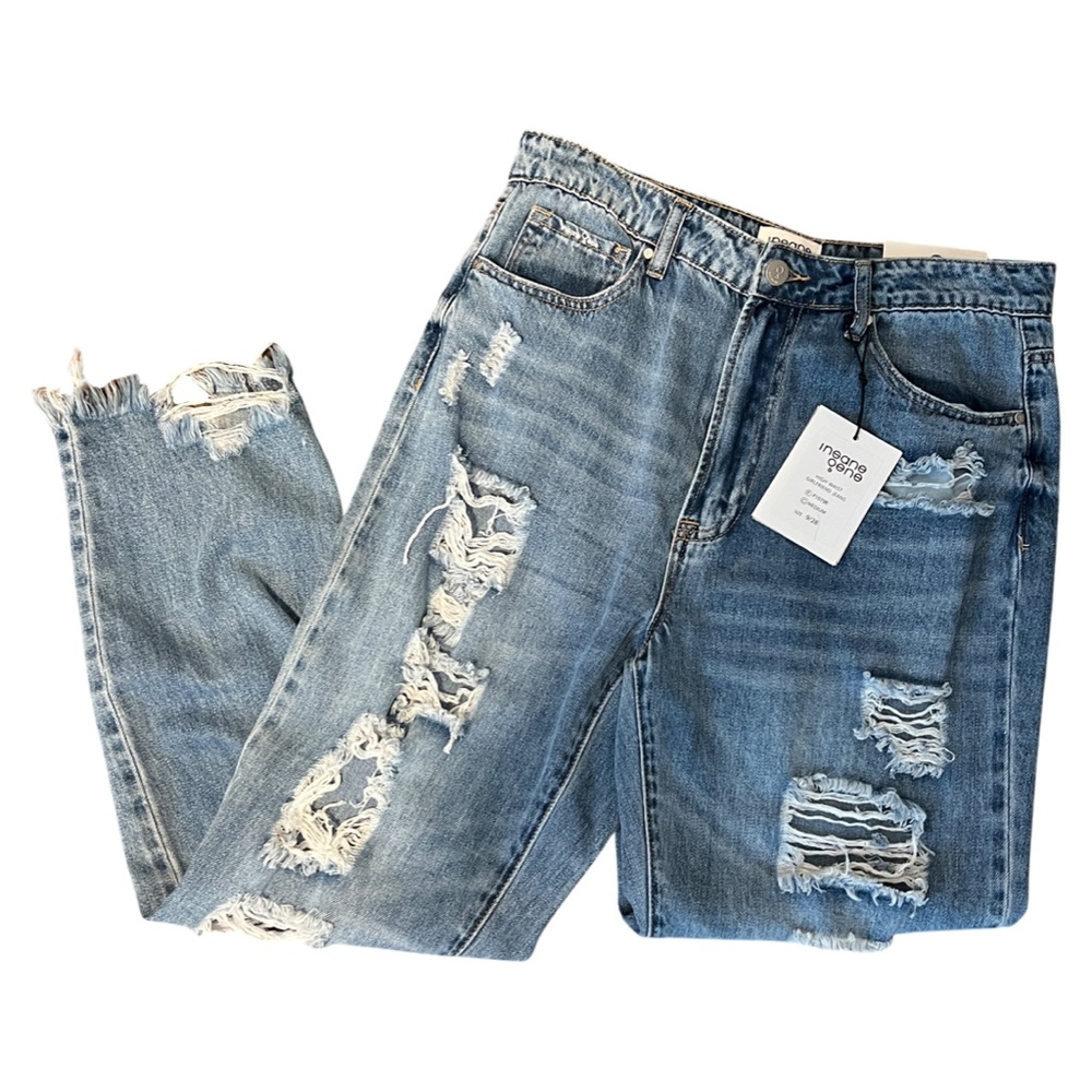 ❗️2/$20❗️Insane Gene Destroyed High Rise Girlfriend Jeans